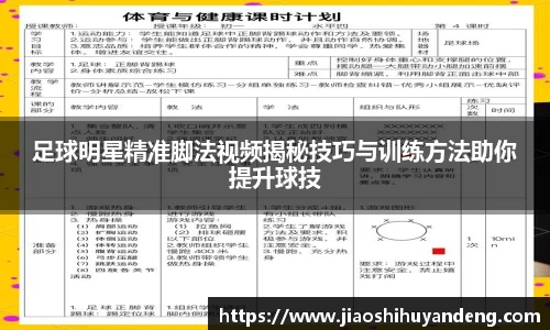 足球明星精准脚法视频揭秘技巧与训练方法助你提升球技